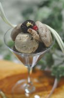 チョコレートパフェ　モカアイス・チョコレートメレンゲがアクセントになりチョコレートを一層美味しく頂けます