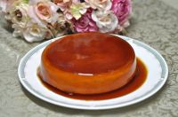 パンプキンプリン　キャラメリーゼした寒天ゼリーを纏わせました　一層口当たり滑らかなプリン