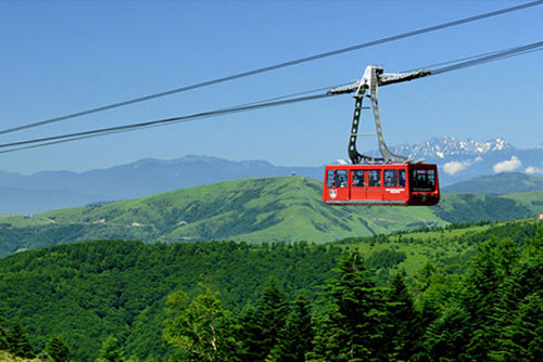 ロープウェイから見える景色